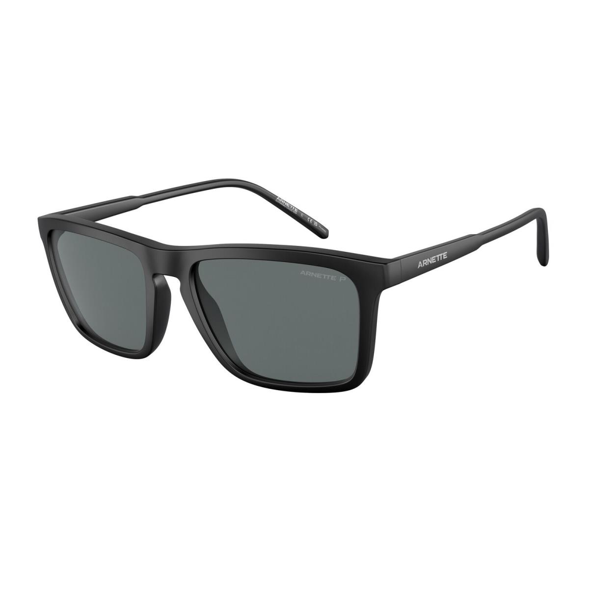 Arnette AN4283 275881 Shyguy Matte Black Dk Grey Polarized 56 Unisex Sunglasses