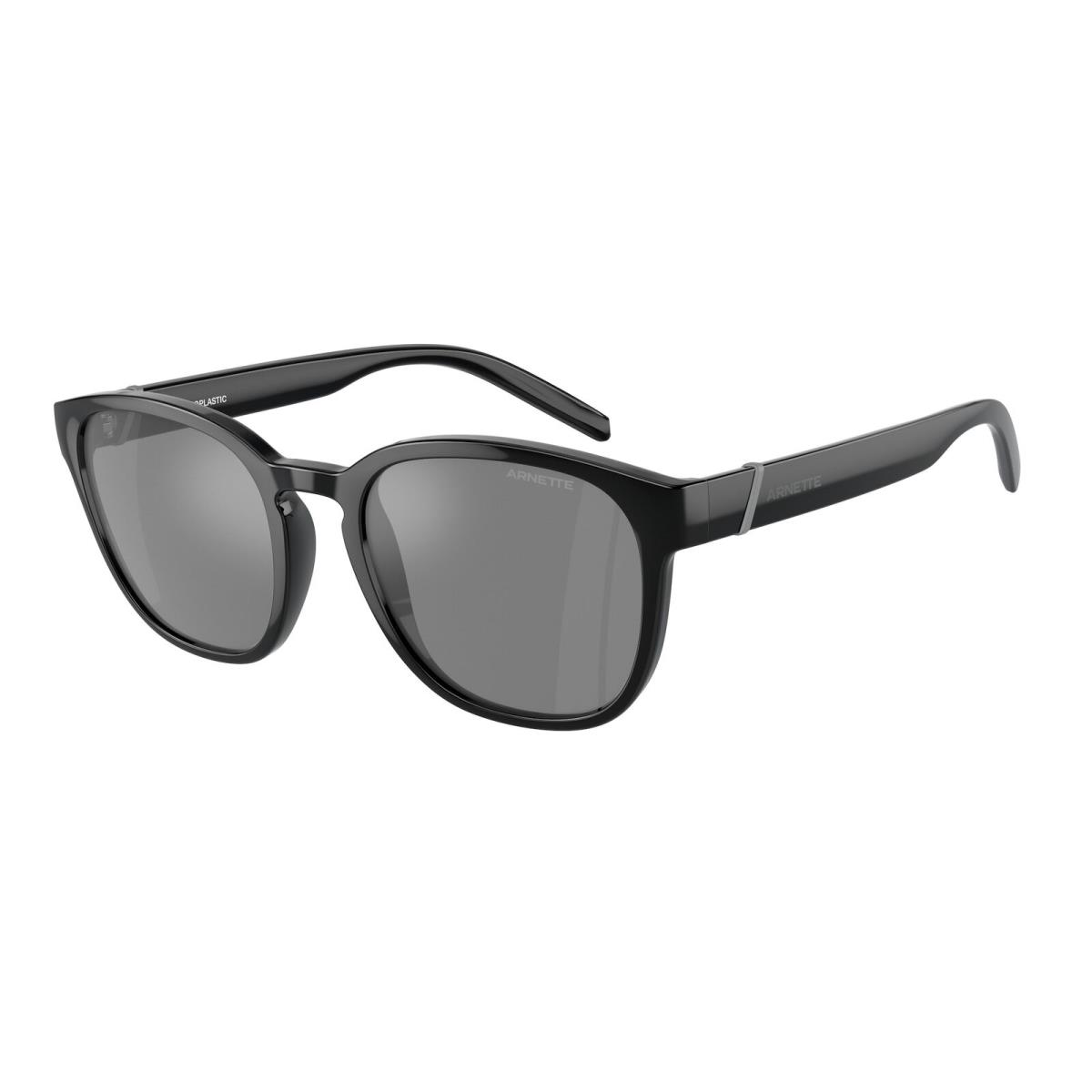 Arnette AN4319 27536G Barranco Black Grey Mirror Silver 53 mm Men`s Sunglasses