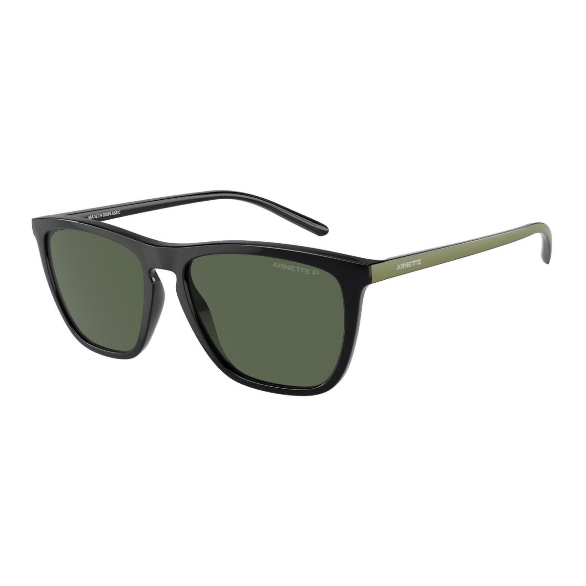 Arnette AN4301 27539A Fry Black Dark Green Polarized 55 mm Men`s Sunglasses