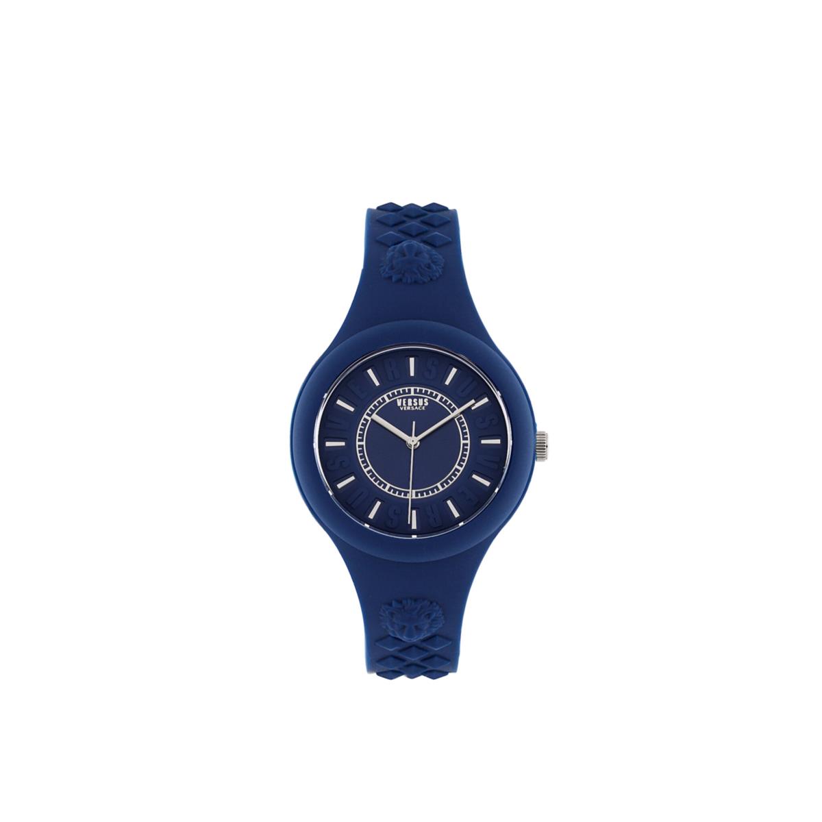 Versus Versace Womens Fire Island 39mm Strap Fashion Watch - Dial: Blue, Band: Blue