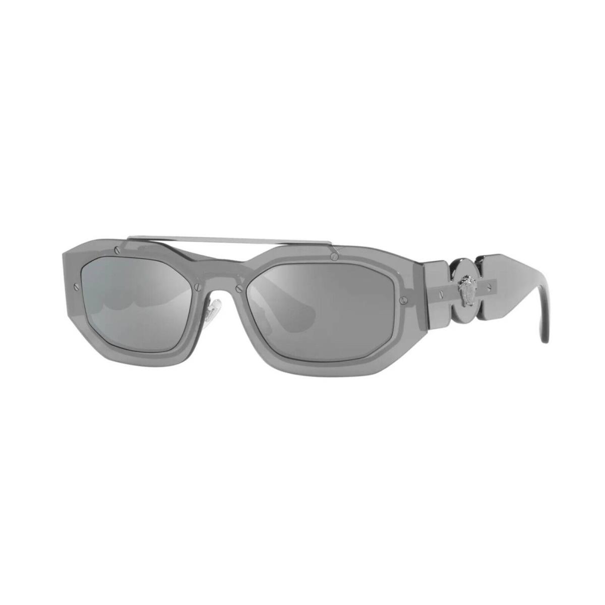 Versace VE 2235 Transparent Ruthenium/silver Mirrored 1001/6G Sunglasses