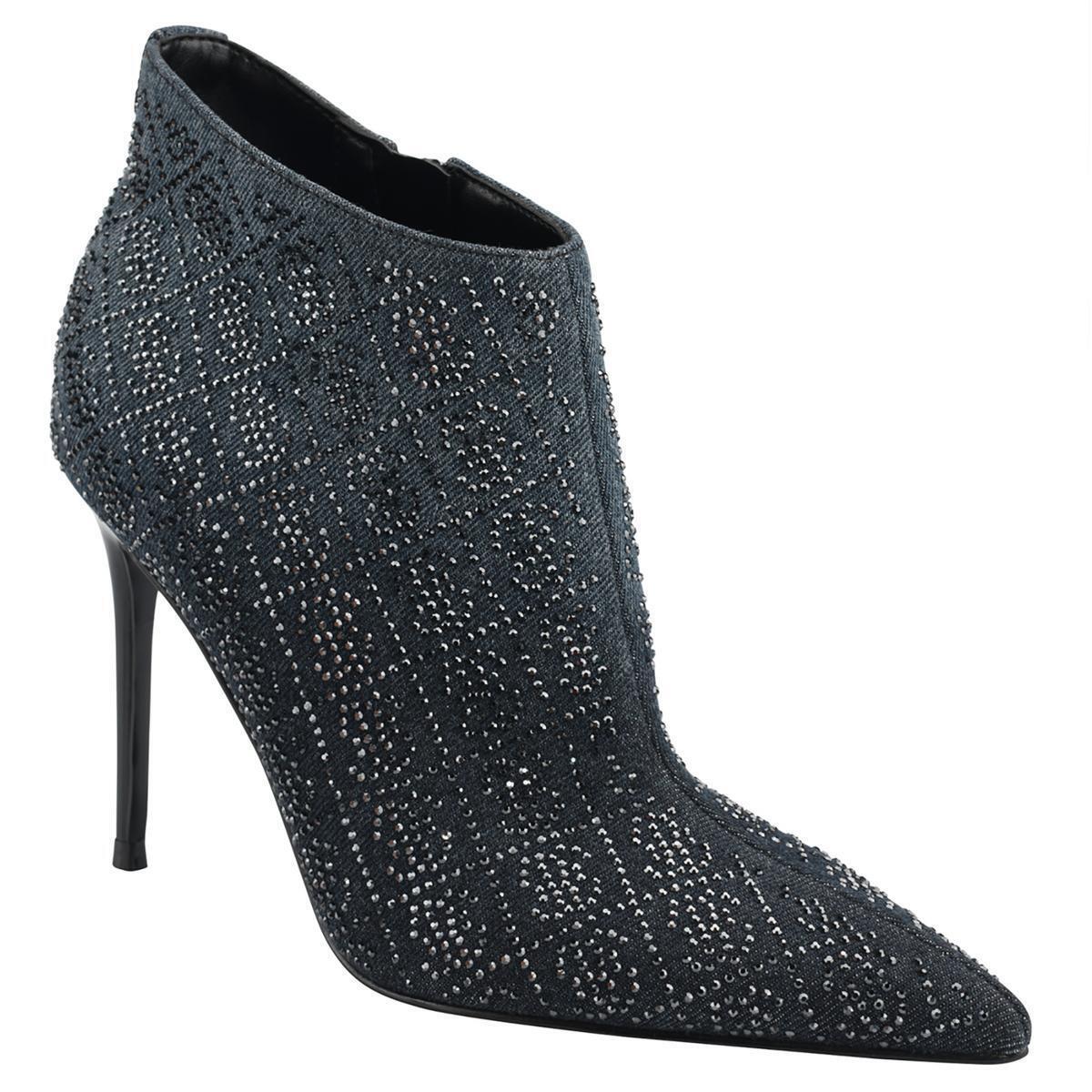 Guess Womens Fazzie Rhinestone Dressy Pointed Toe Booties Shoes Bhfo 4925