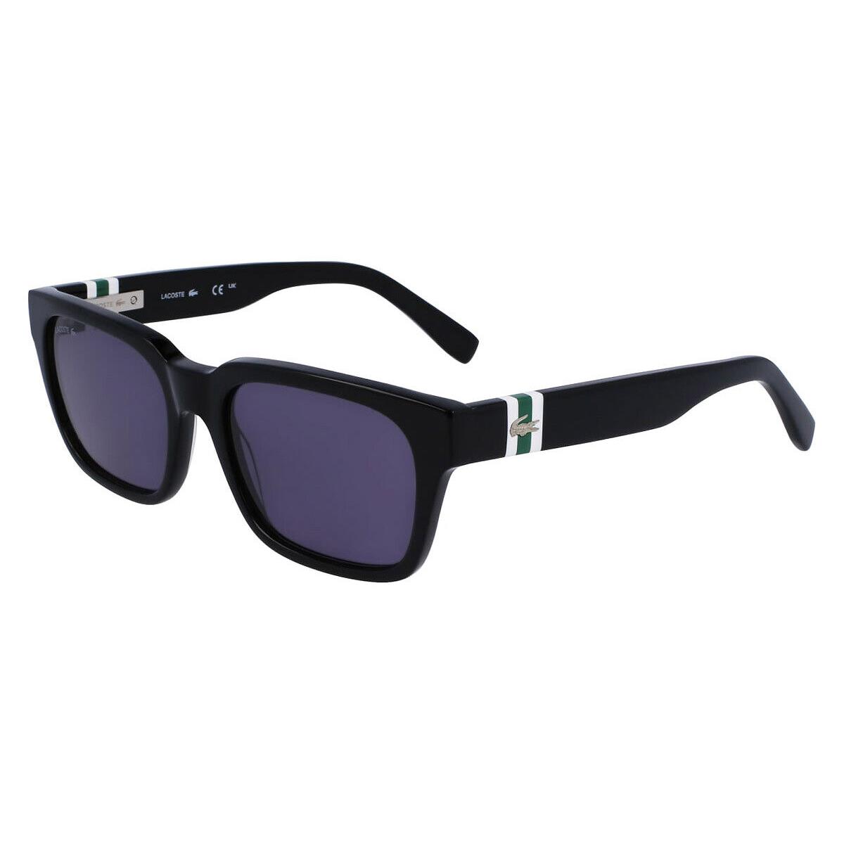 Lacoste L6007S Sunglasses Men Black Square 54mm