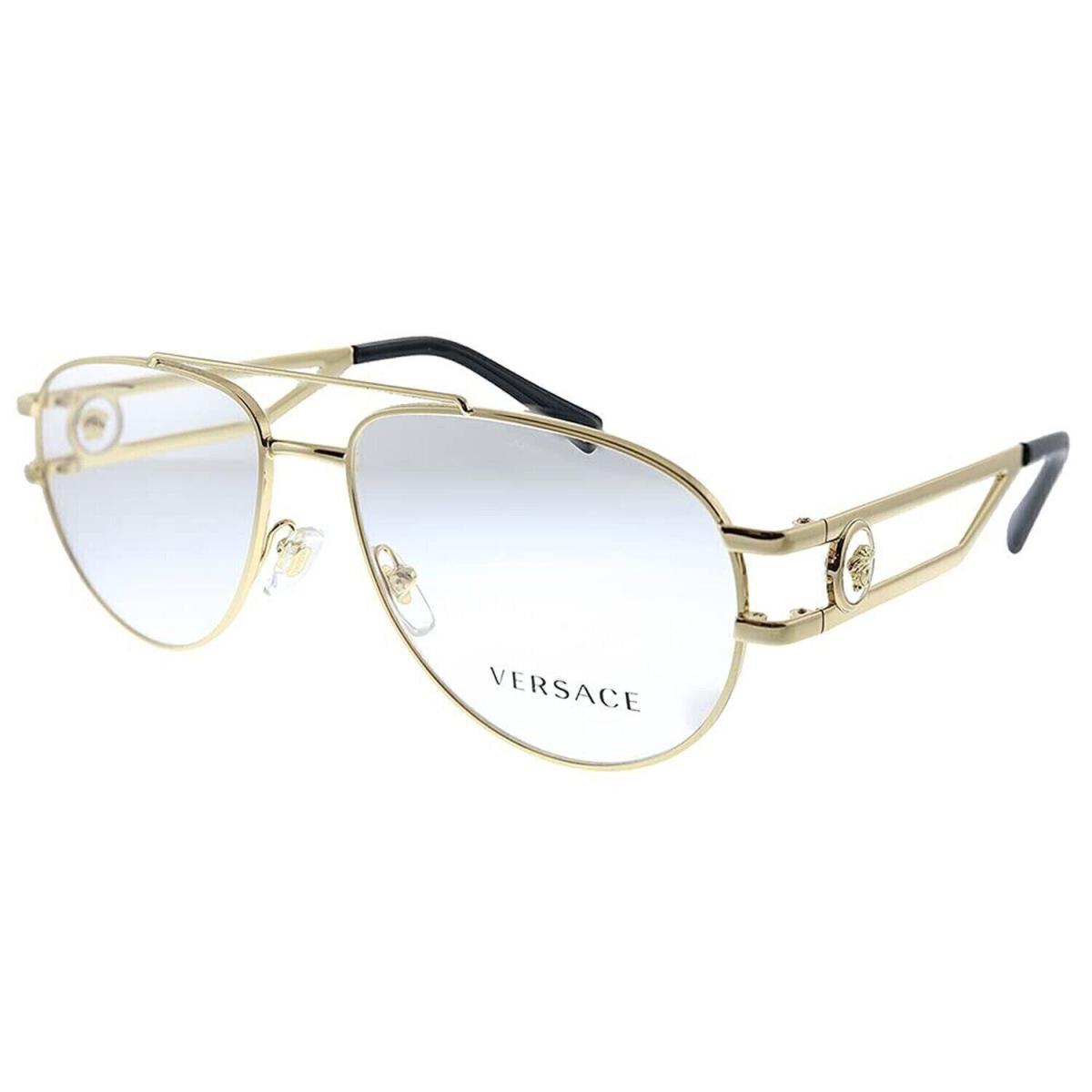 Versace VE 1269 1002 Gold Metal Eyeglasses 57mm