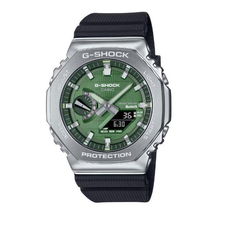 Casio G-shock G-steel Tough Solar Bluetooth Green Dial Watch GBM2100A-1A3