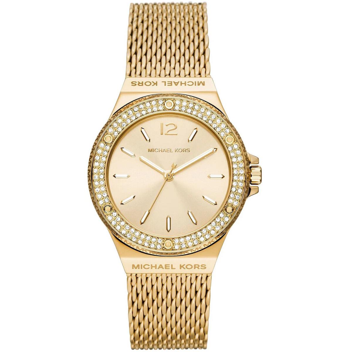 Michael Kors Women`s Lenox Gold Dial Watch - MK7335
