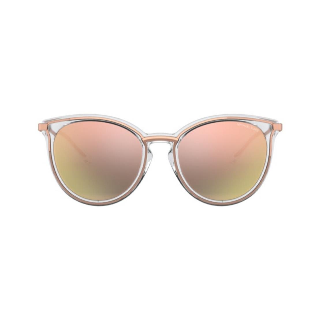 Michael Kors MK1077 11084Z 54 Rose Gold Rose Gold Mirror Women`s Sunglasses