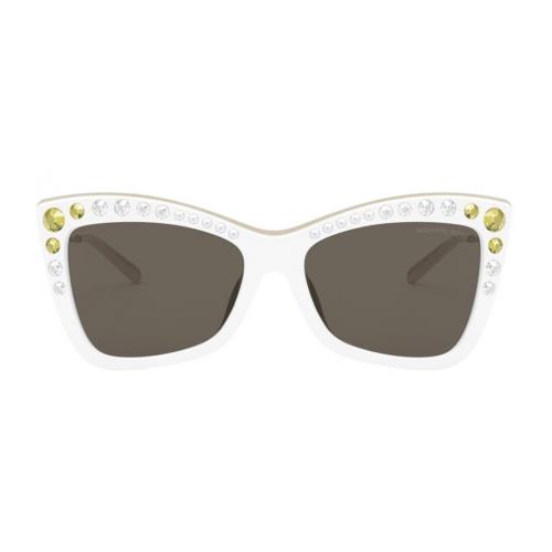 Michael Kors MK2128BU 33463 55 Hollywood Optic White Smoke Solid