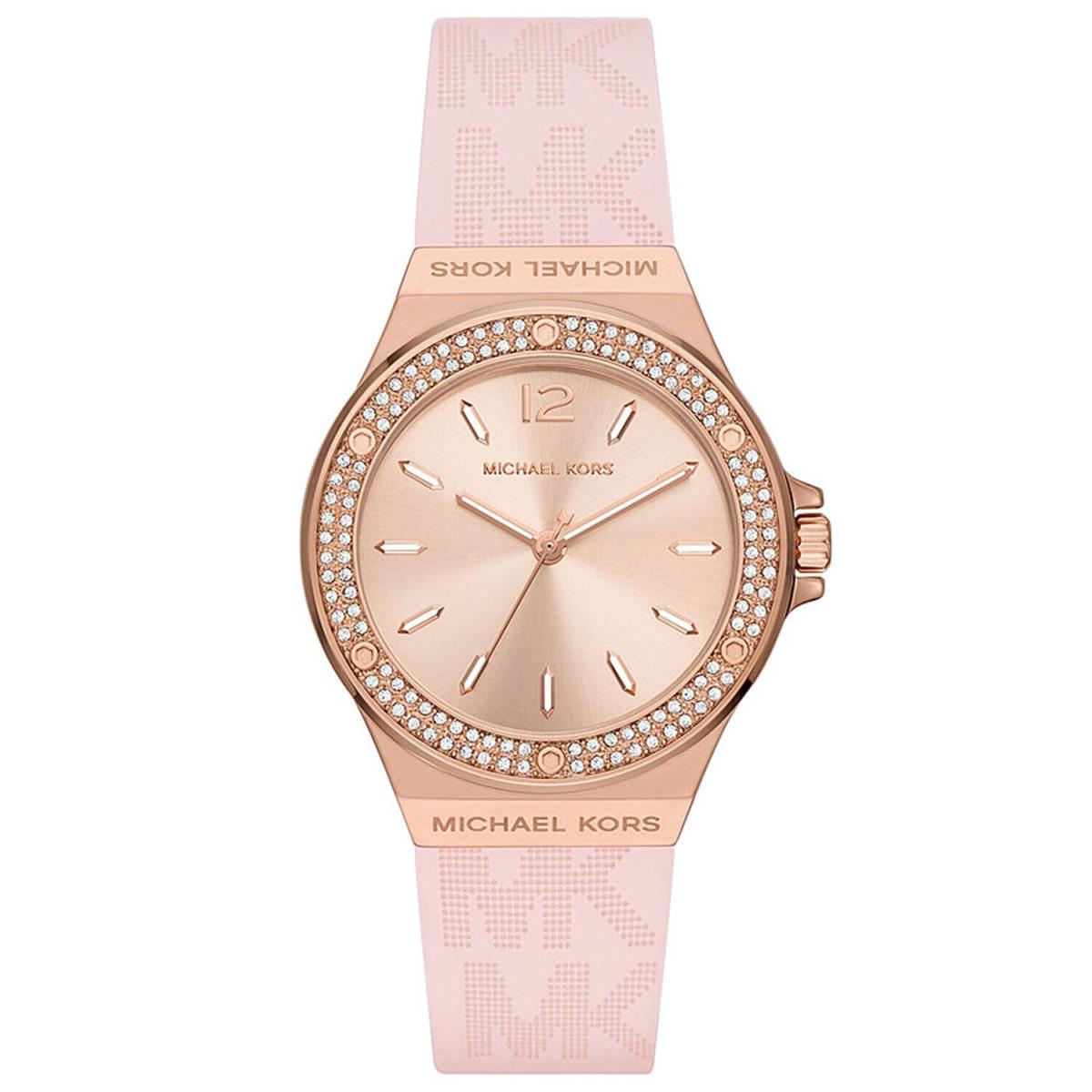 Michael Kors Women`s Mini Lenox Rose Gold Dial Watch - MK7282