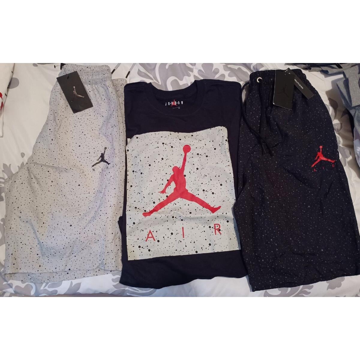 Nike Jordan Jumpman Cement Poolside T-shirt Shorts Bundle. New. Mens