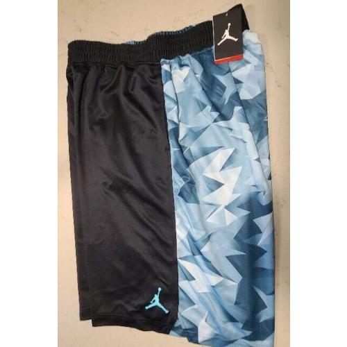 Nike Jordan Vii Retro Basketball Shorts Black Blue Rare 642594 2XL Xxl Tags