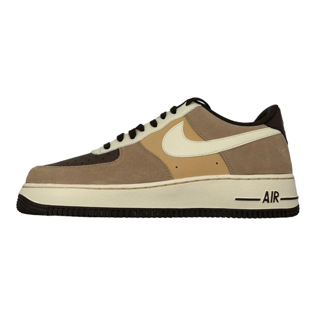 Nike Air Force 1 `07 LV8 Emb Low Hemp Coconut Brown FB8878-200 - Men`s Size 13 - Brown