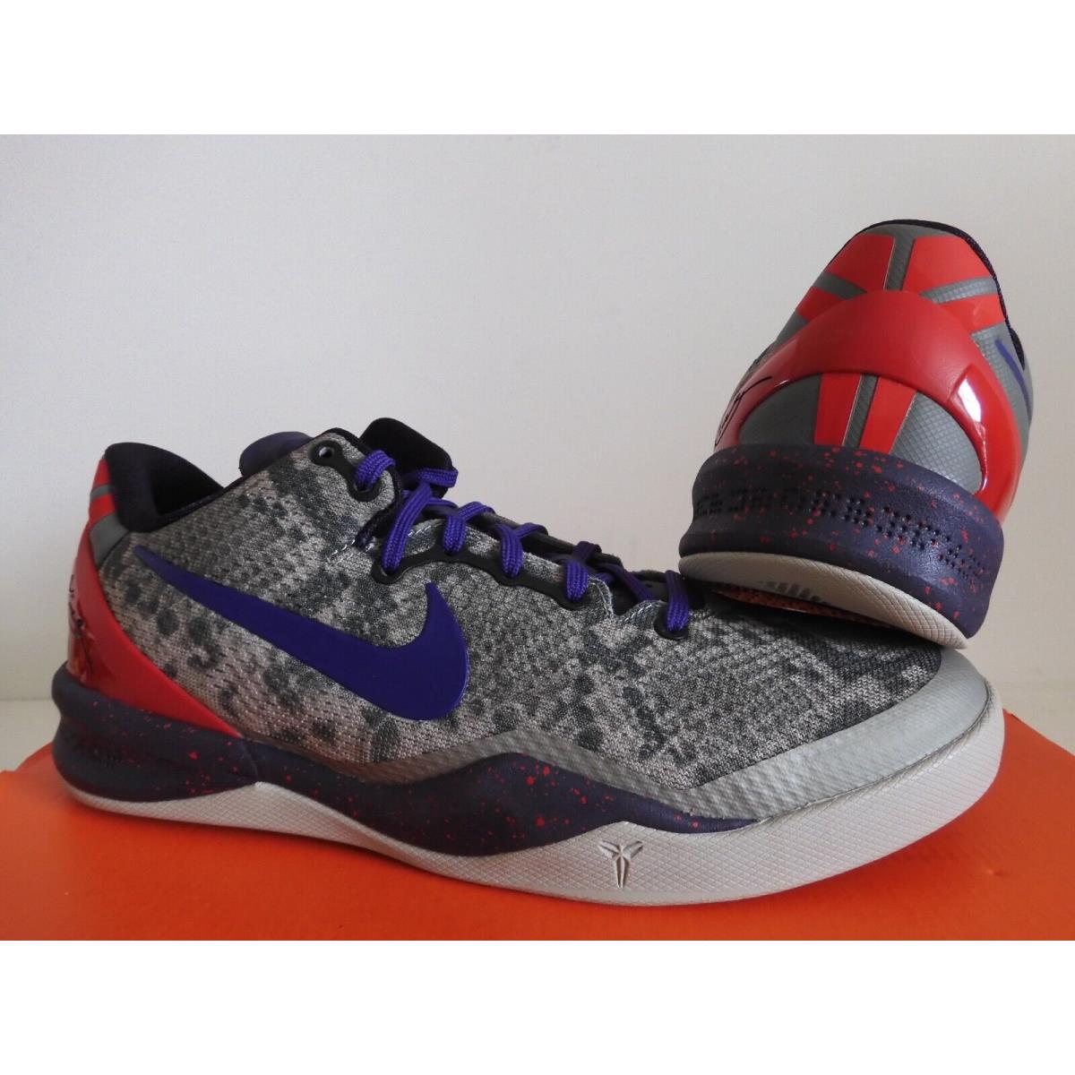 Nike Kobe 8 GS Mine Grey-black-purple Dynasty SZ 7Y-WOMENS SZ 8.5 555586-003