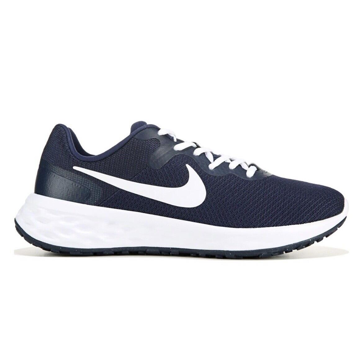 Nike Men`s Revolution 6 Trainers Size 11.5 - Navy/White