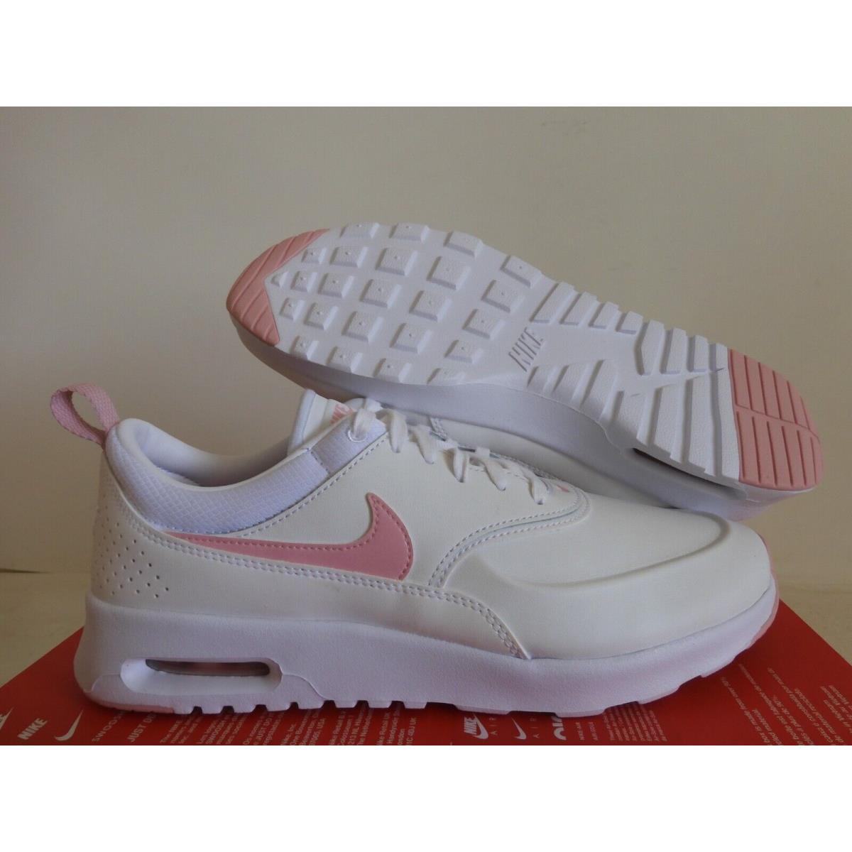 Wmns Nike Air Max Thea Premium White-med Soft Pink-pearl Pink SZ 10 FJ4576-100 - White