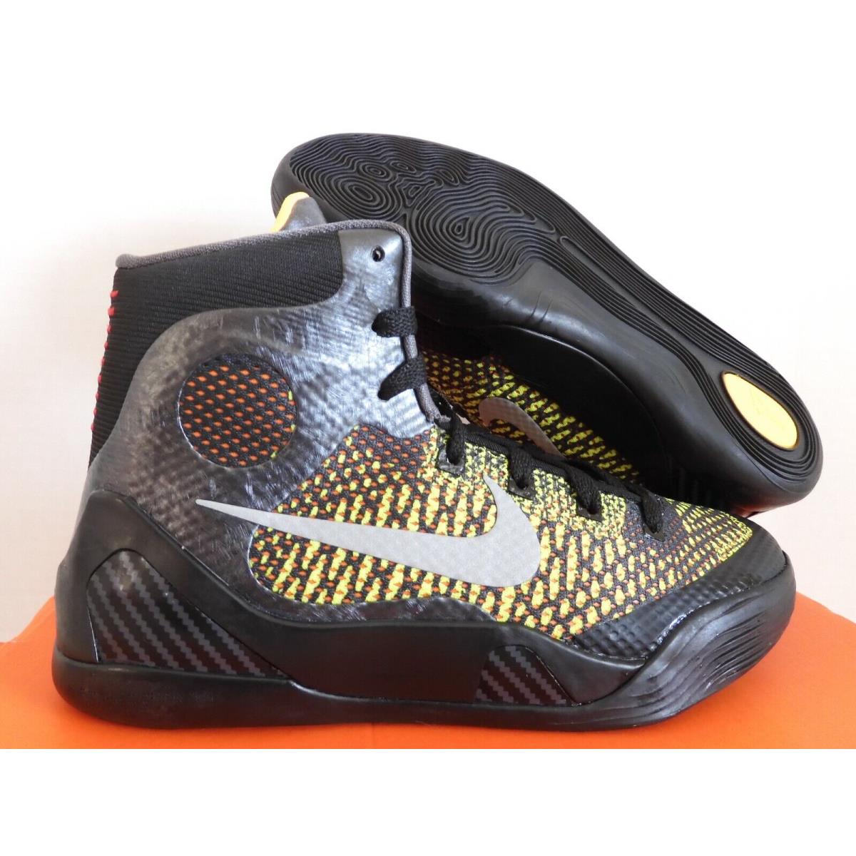 Nike Kobe IX 9 Elite GS Inspiration Black SZ 6.5Y-WOMENS SZ 8 636602-003