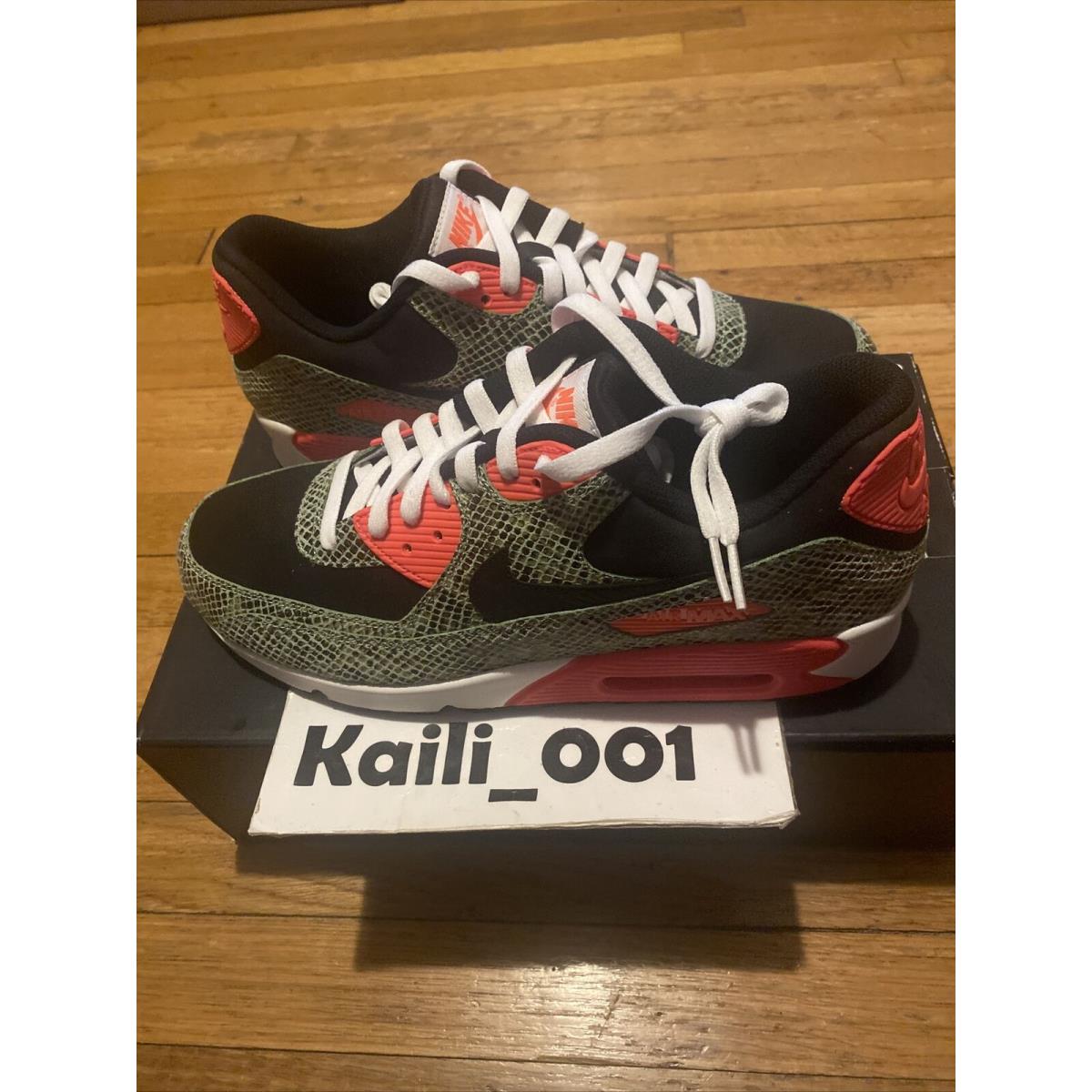 Nike Air Max 90 ID Size 11.5 Snakeskin Atmos Cement Powerwall Supreme Infrared C SporTipTop