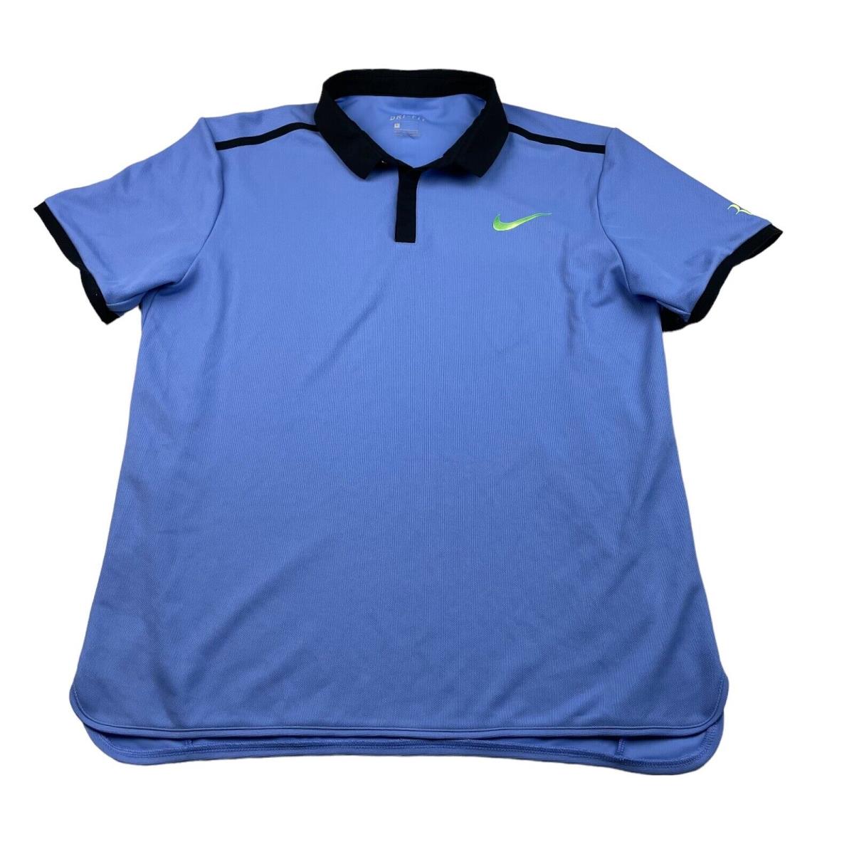 Nike Roger Federer 2017 French Open Men`s Nike Polo Shirt 830961-487 Large