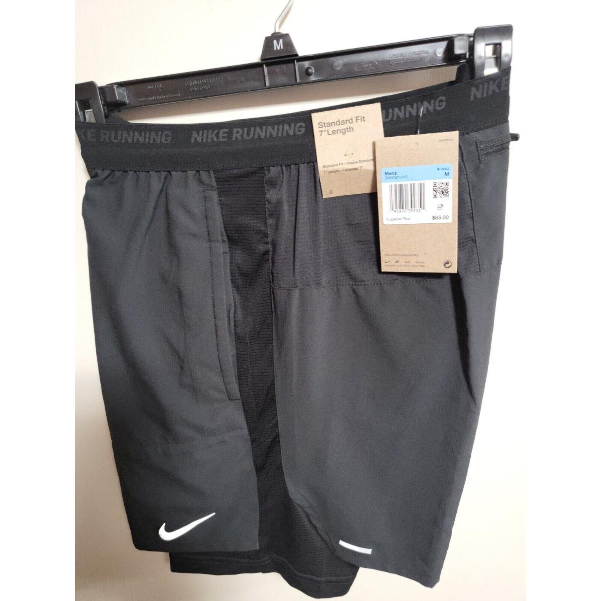 2024-NWTNike Men s Flex Stride 7 2 in 1 Running Shorts Medium DM4757-010