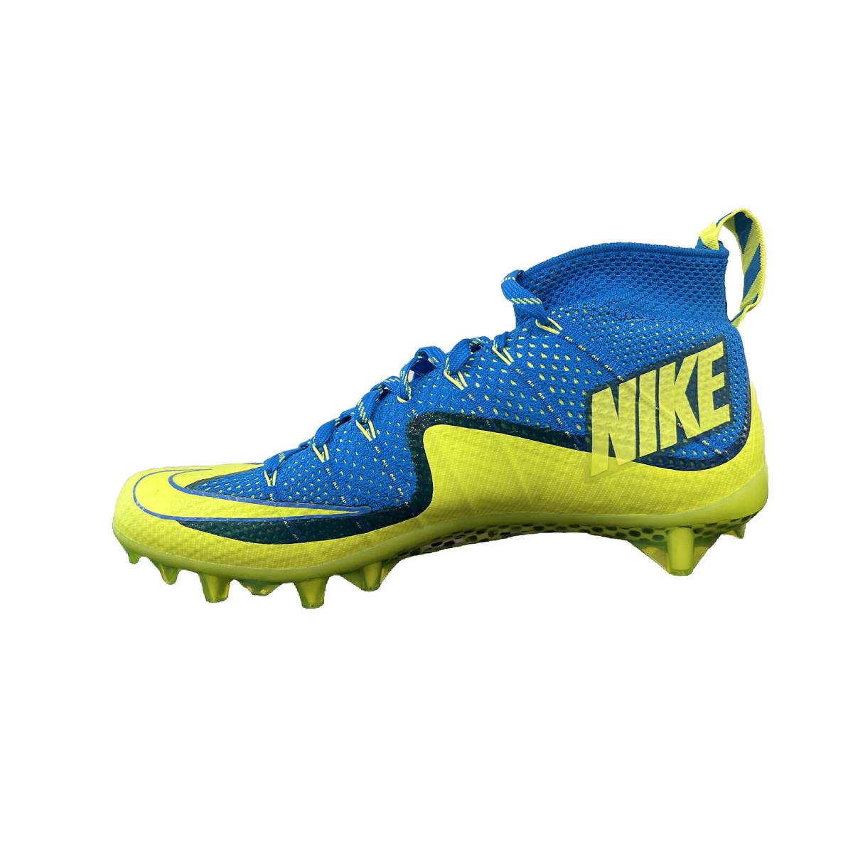 Size 10 Nike Vapor Untouchable Football Cleats Photo Blue Volt 698833 470 Rare SporTipTop