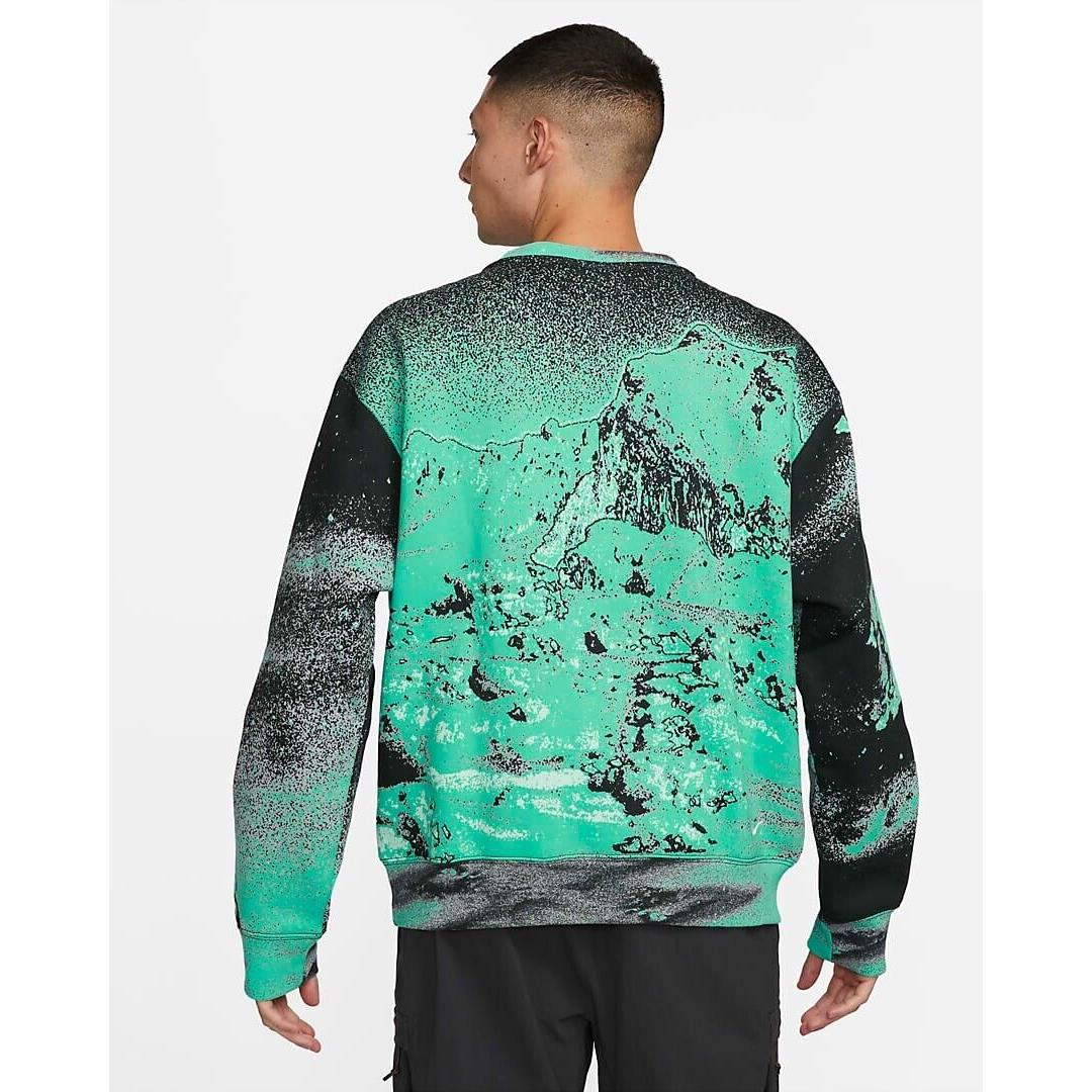 Nike Acg Therma-fit All Over Print Fleece Crew Neck Size Medium DQ5791-369