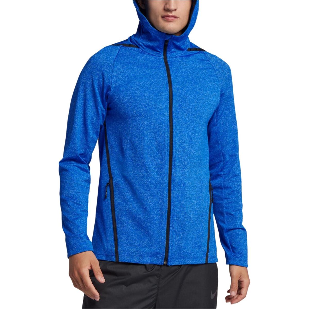 Nike Mens Dry Training Hoodie Sweatshirt Blue Small