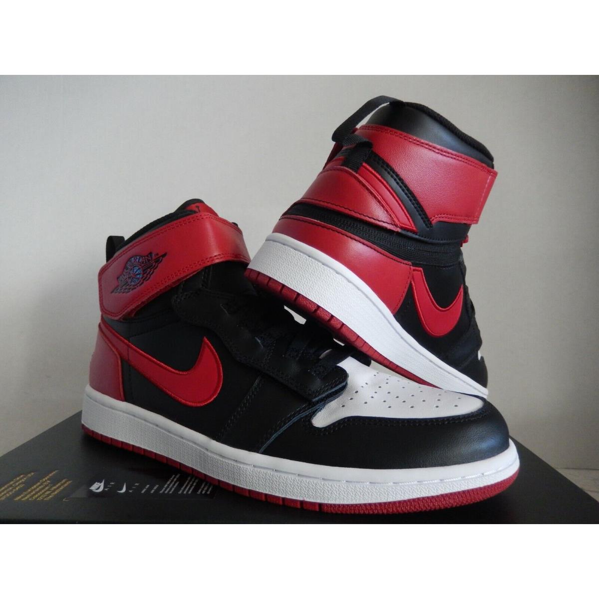 Nike Air Jordan 1 High Flyease Bred White Toe Black-gym Red SZ 10 CQ3835-001