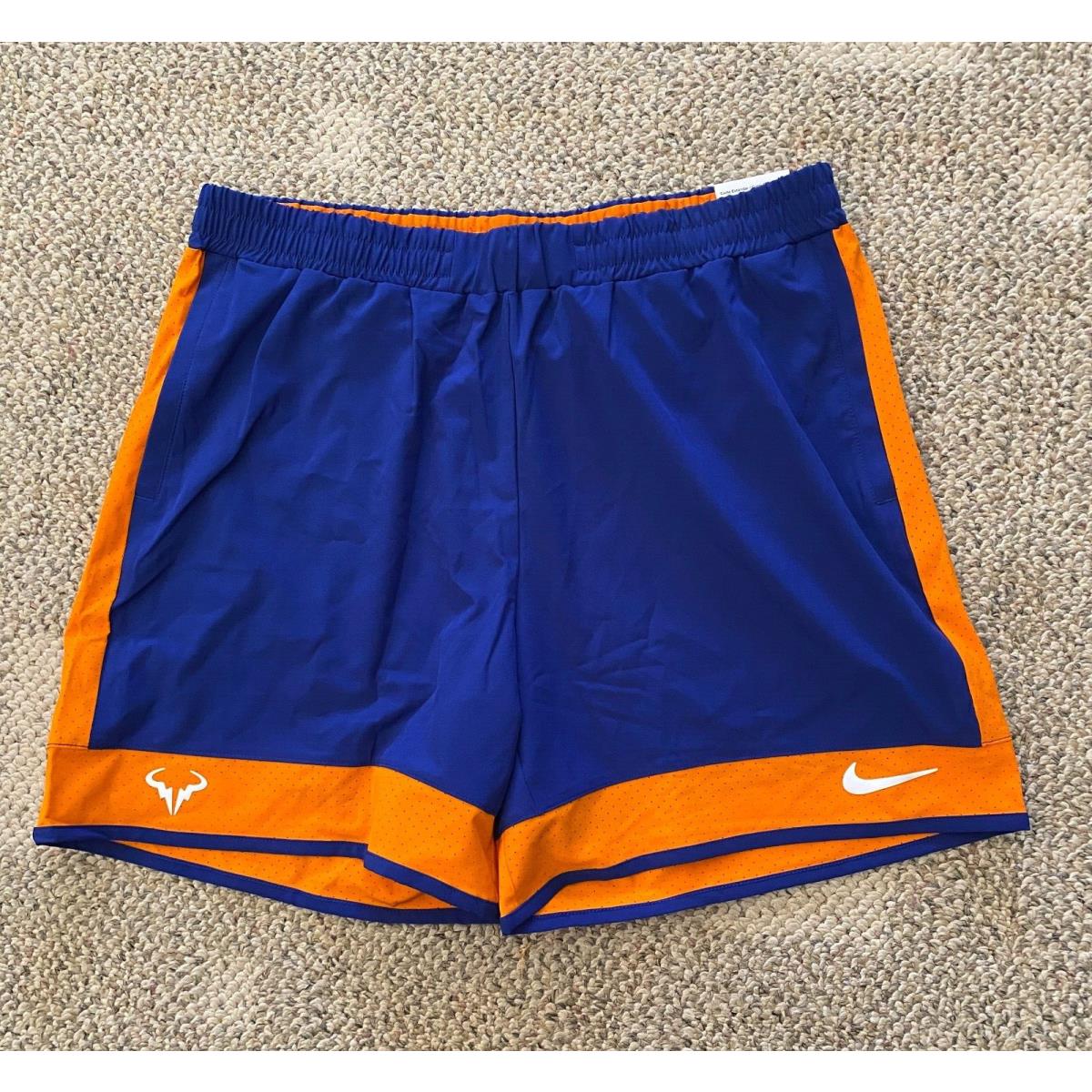 Nike Court Rafa Nadal Tennis Shorts Indian Wells 2022 CV7873-455 Mens Large