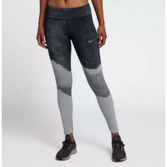 Nike Epic Lux Tight Fit Women Full Length Pants XS Gray Print 931909012