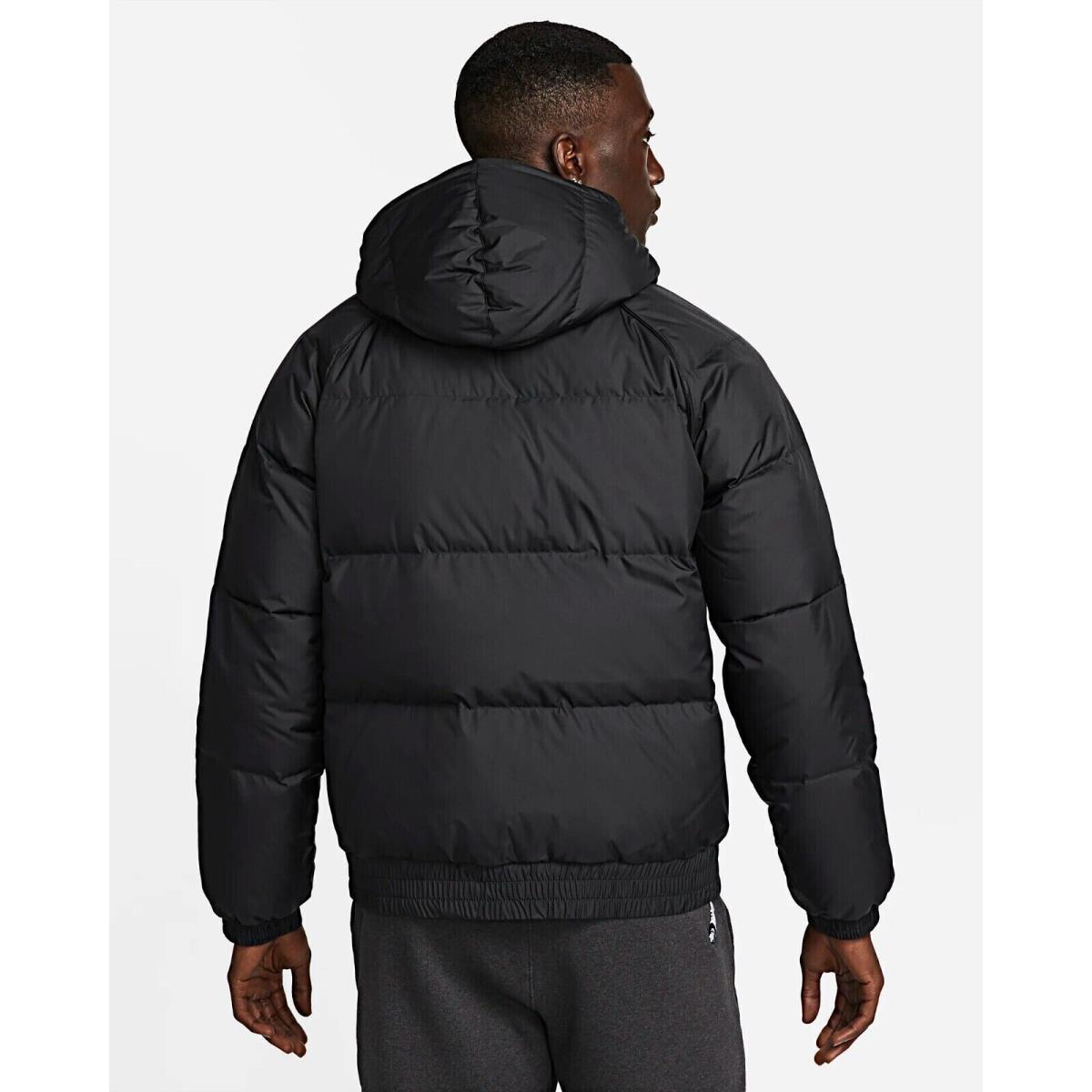Nike Lebron Men`s Down Fill Hooded Basketball Jacket Black Xlarge DQ6140-010