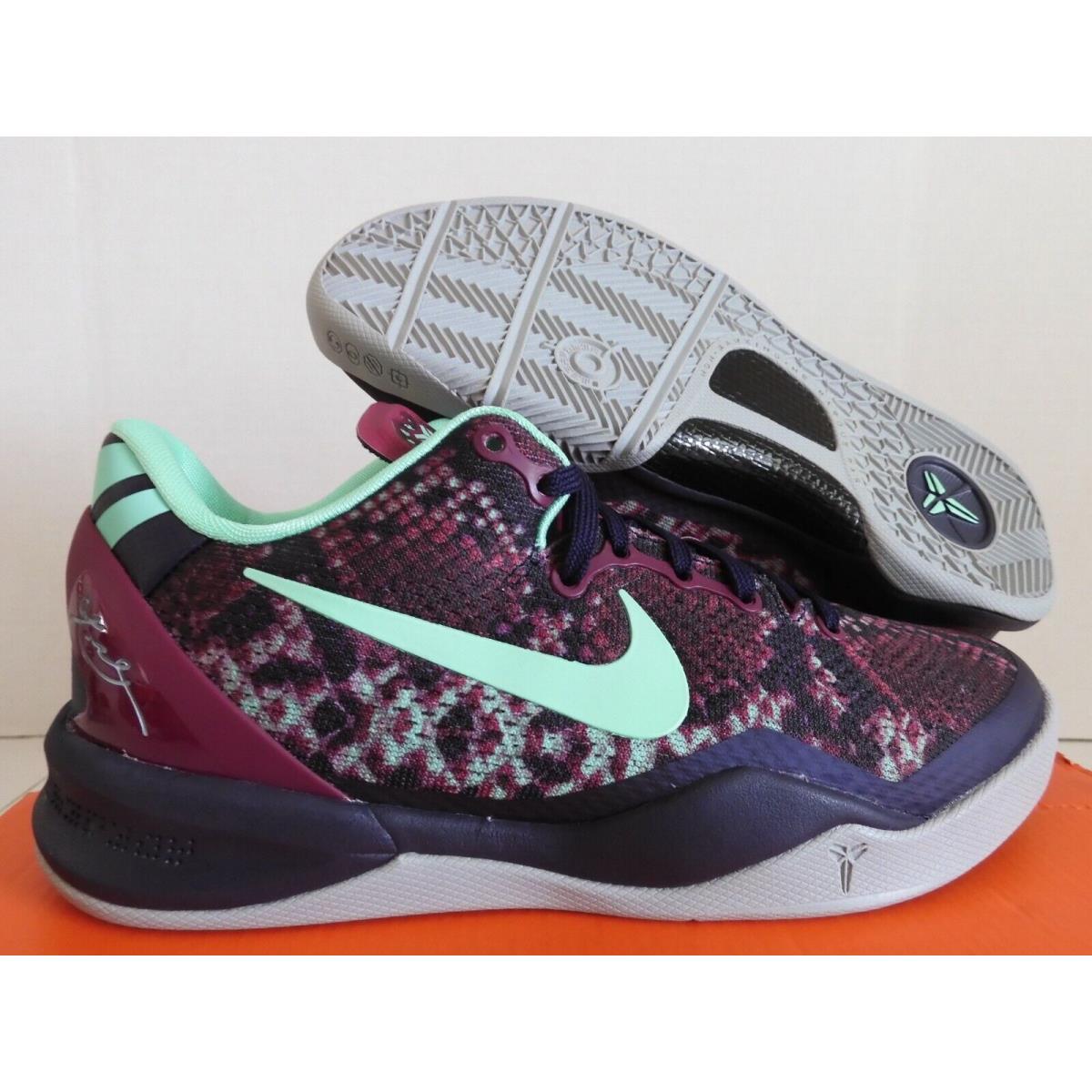 Nike Kobe 8 GS Pit Viper Purple Dynasty-green SZ 4Y-WOMENS SZ 5.5 555586-500