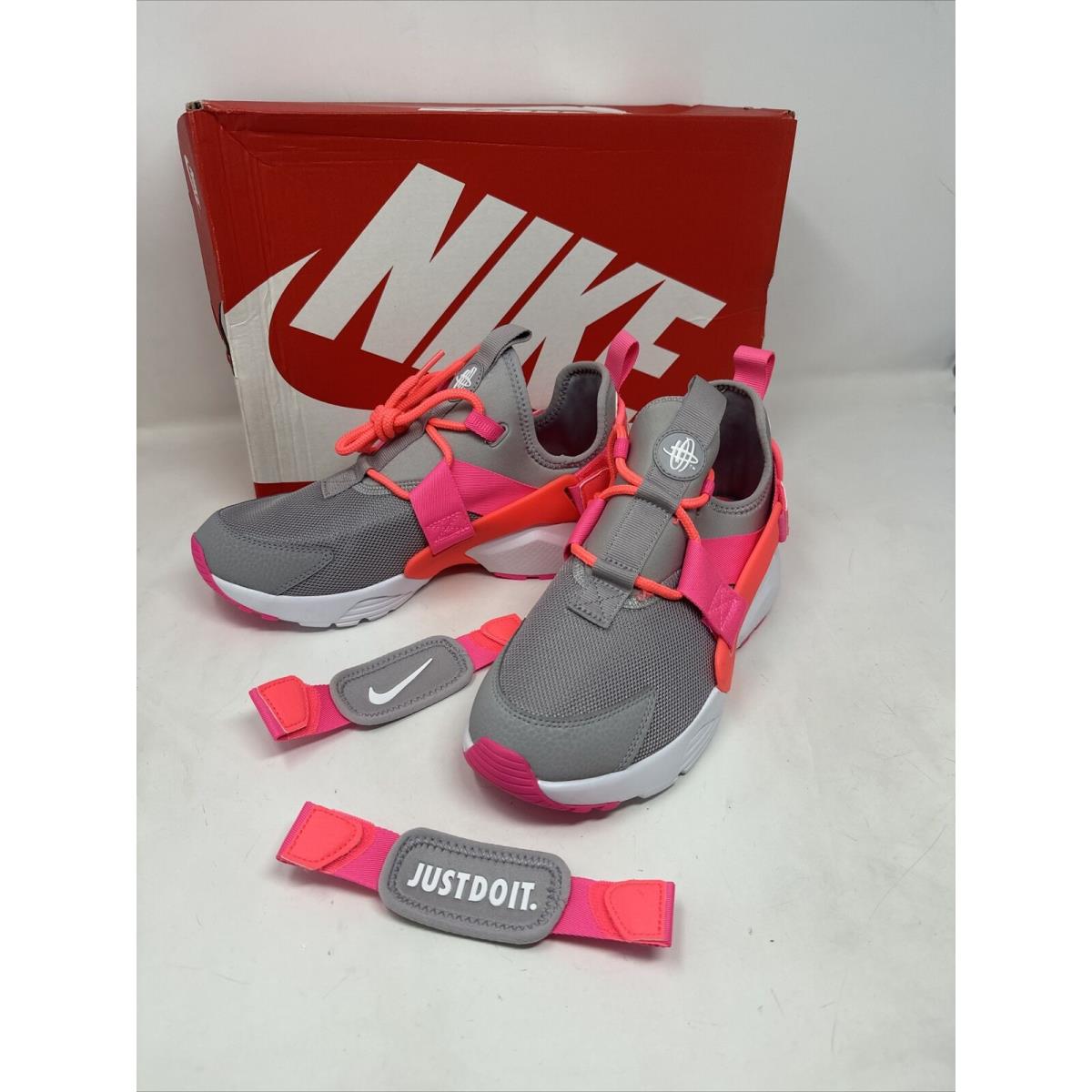 Nike Air Huarache City Low Shoes Womens Size 7 Gray Pink Athletic Trainers SporTipTop