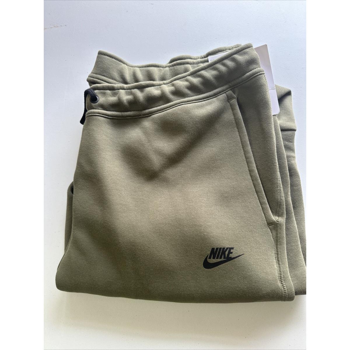 Men s Nike Tech Fleece Jogger Sweatpants Olive Green- Xxl FB8002-222