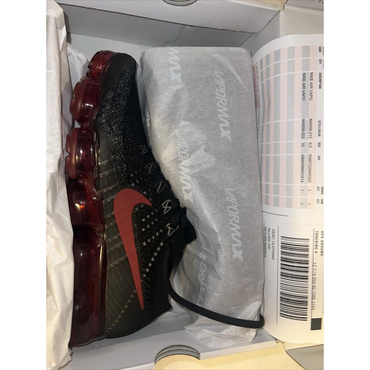 Size 9.5 - Nike Air Vapormax Bred