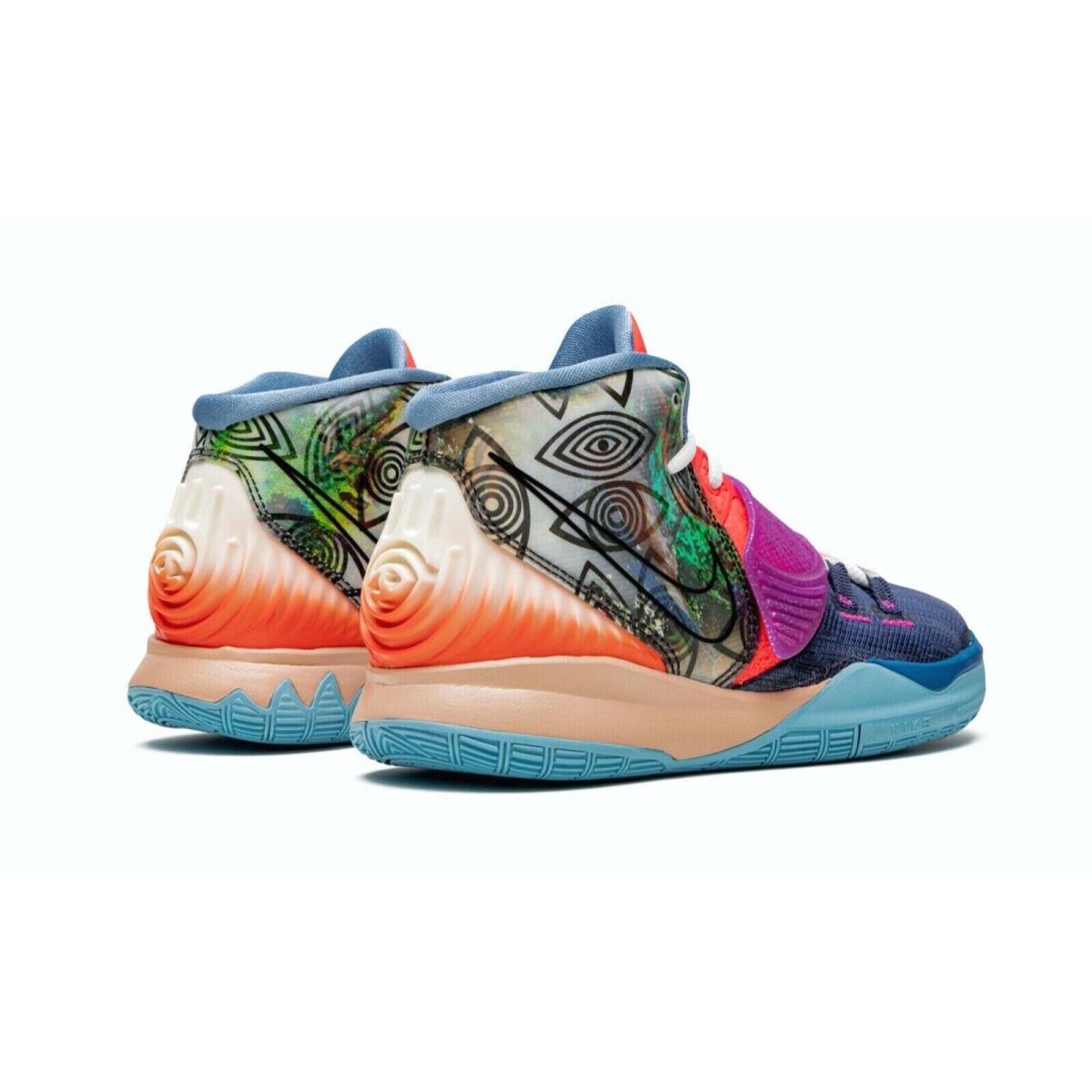 Nike Kyrie 6 Pre Heat GS `heal The World` Shoe Yth Sz 5Y / Wmn Sz 6.5 CV5574-403 - Blue Pink