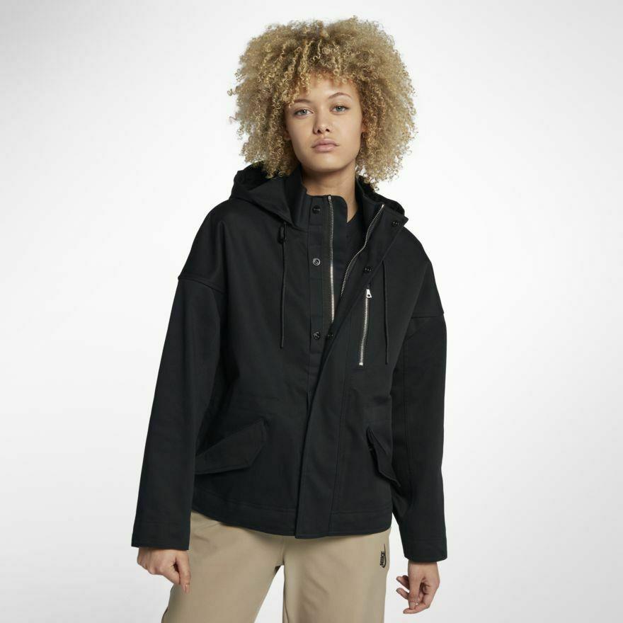 Nikelab Military Jacket 923834-010 Black Women`s Size XS