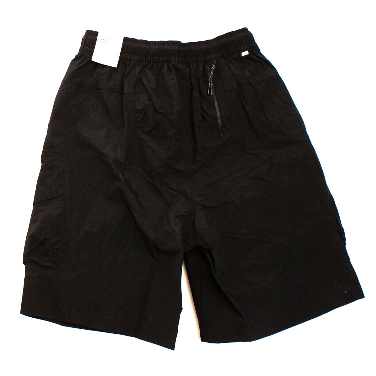 Nike Sportswear Black Loose Fit Woven Knee Length Tech Cargo Shorts Men`s XS - Black