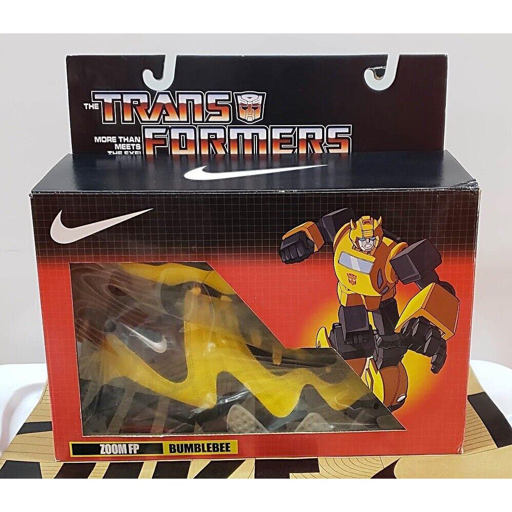 2009 Nike X Transformers Zoom FP Supreme Bumblebee 378401-701 Size 8.5 Vintage