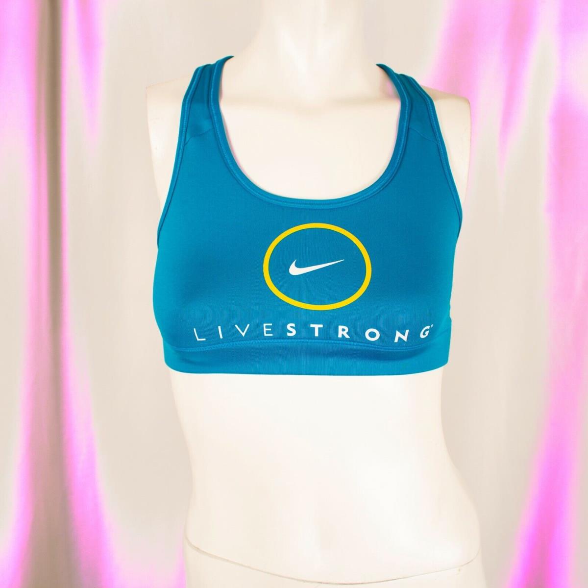 Nike Blue Turquoise Yellow Multicolor Women Activewear Tank Top Size S