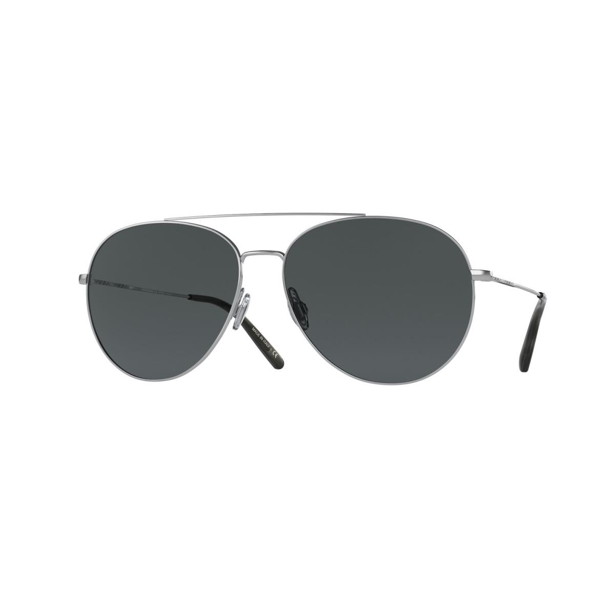 Oliver Peoples OV1286S 5036P2 Airdale Silver MN Polarized 61 mm Men`s Sunglasses