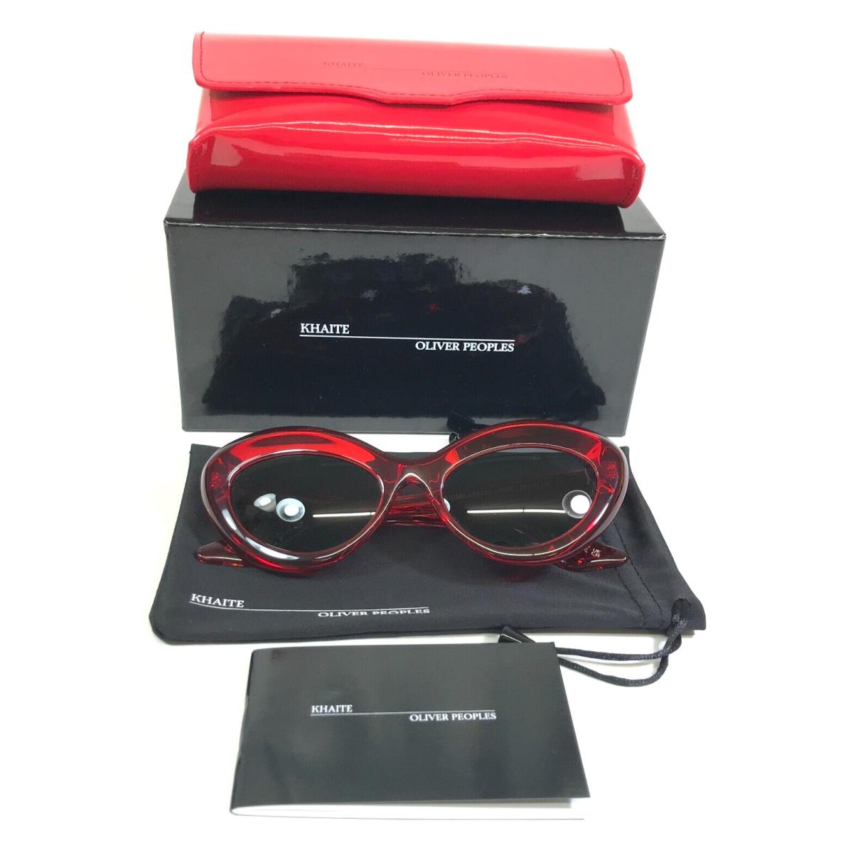 Oliver Peoples x Khaite Sunglasses OV5523SU 176187 1968C Translucent Red Grey