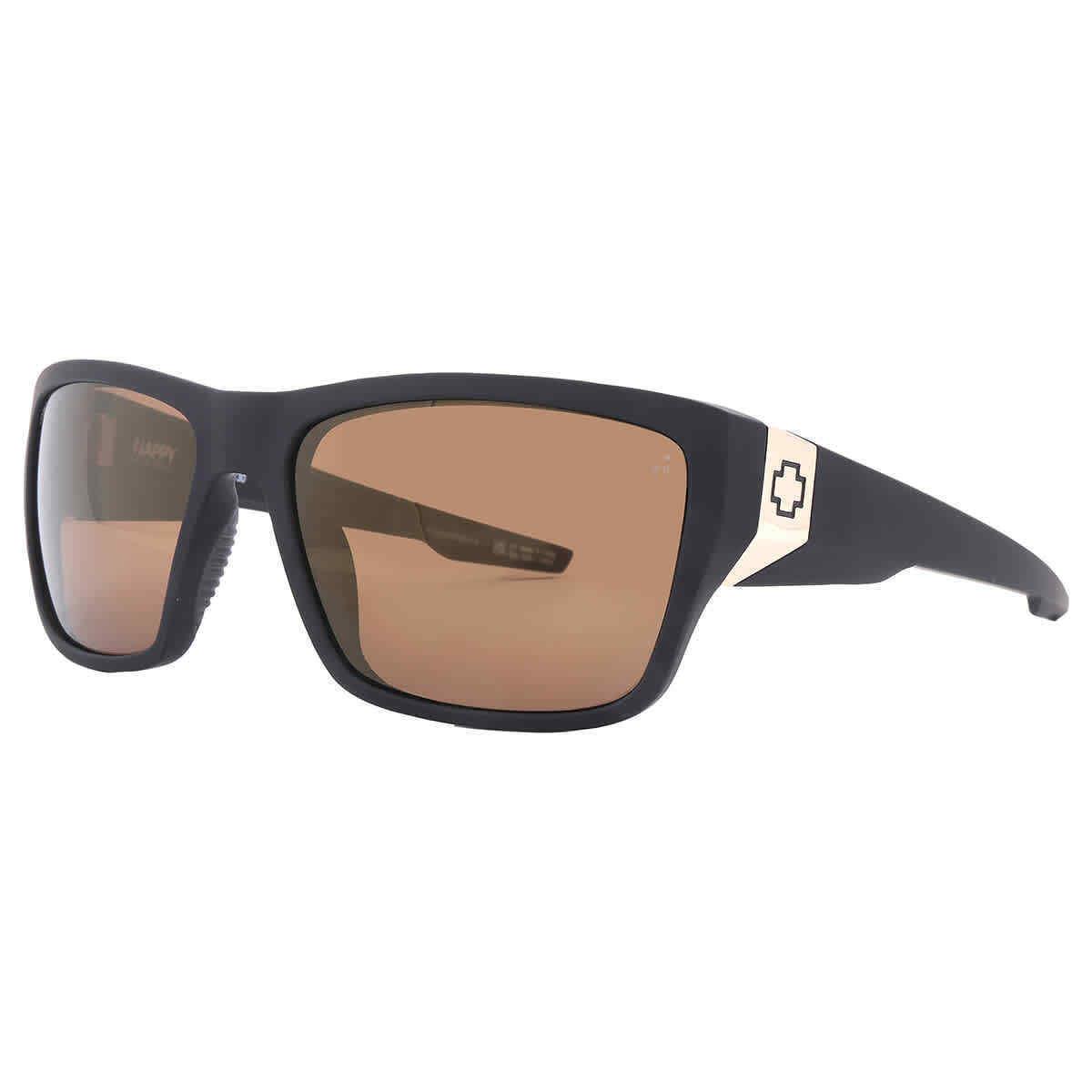Spy Dirty MO 2 HD Plus Bronze with Gold Spectra Mirror Wrap Men`s Sunglasses