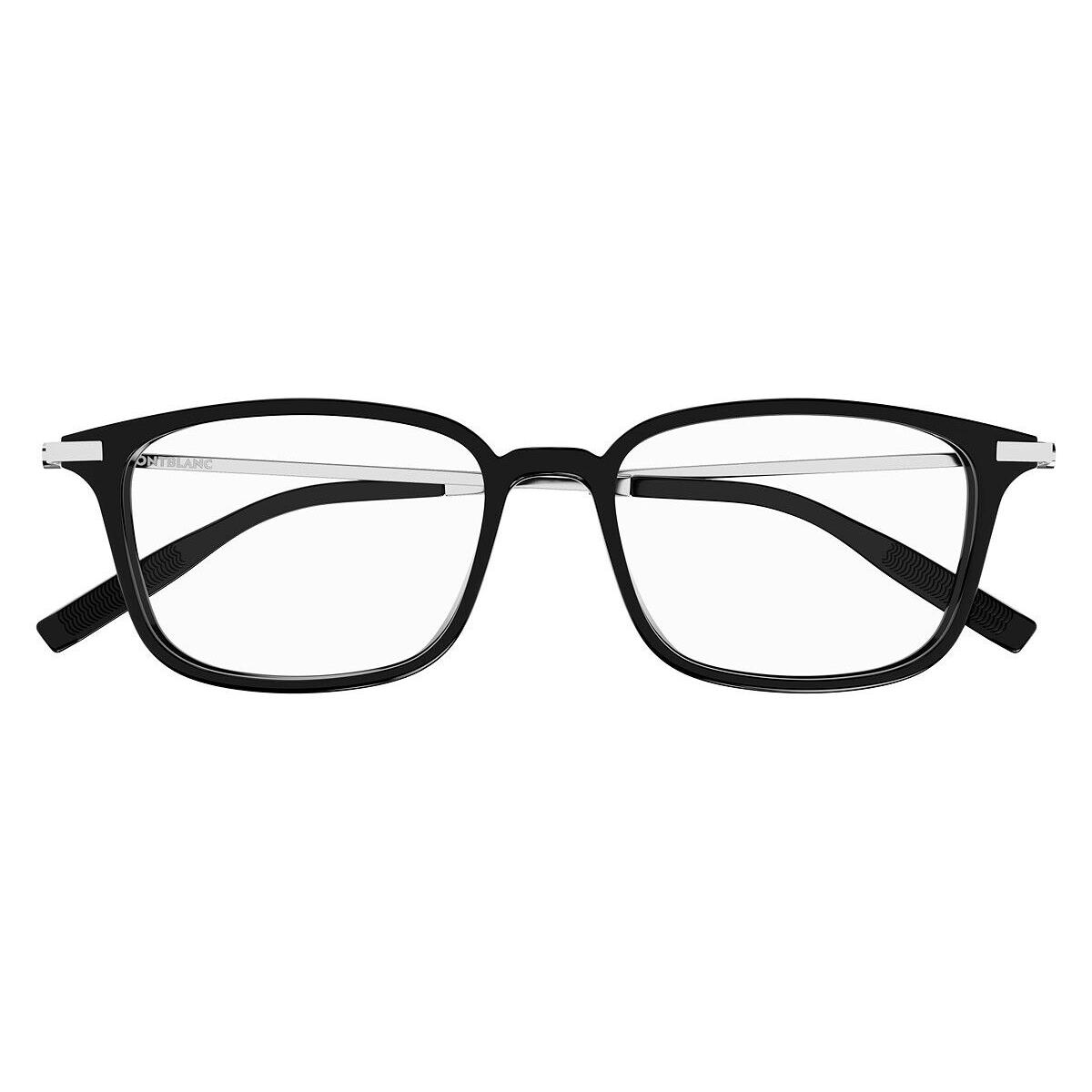 Montblanc MB0315OA Eyeglasses Men Black/silver 56mm