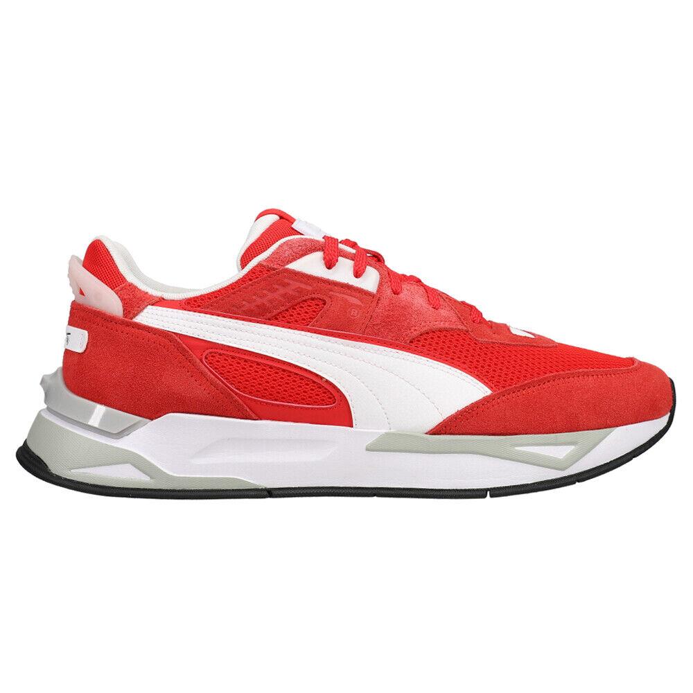 Puma Mirage Sport Heritage Lace Up Mens Red Sneakers Casual Shoes 38370502 - Red