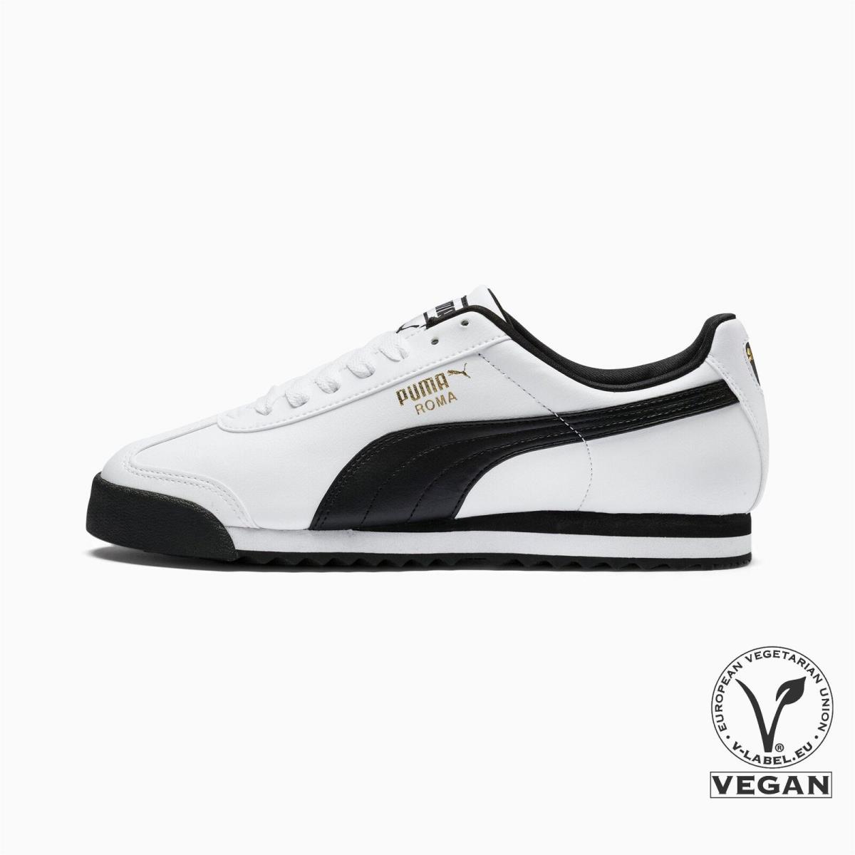 353572-04 Mens Puma Roma Basic - White-Black