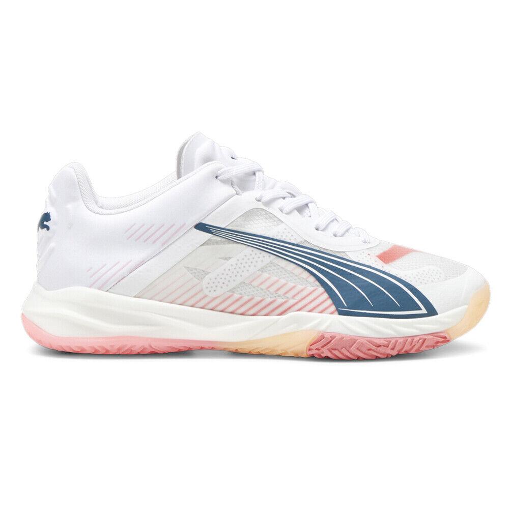 Puma Accelerate Nitro Sqd Racquet Sports Womens White Sneakers Athletic Shoes 1 - White