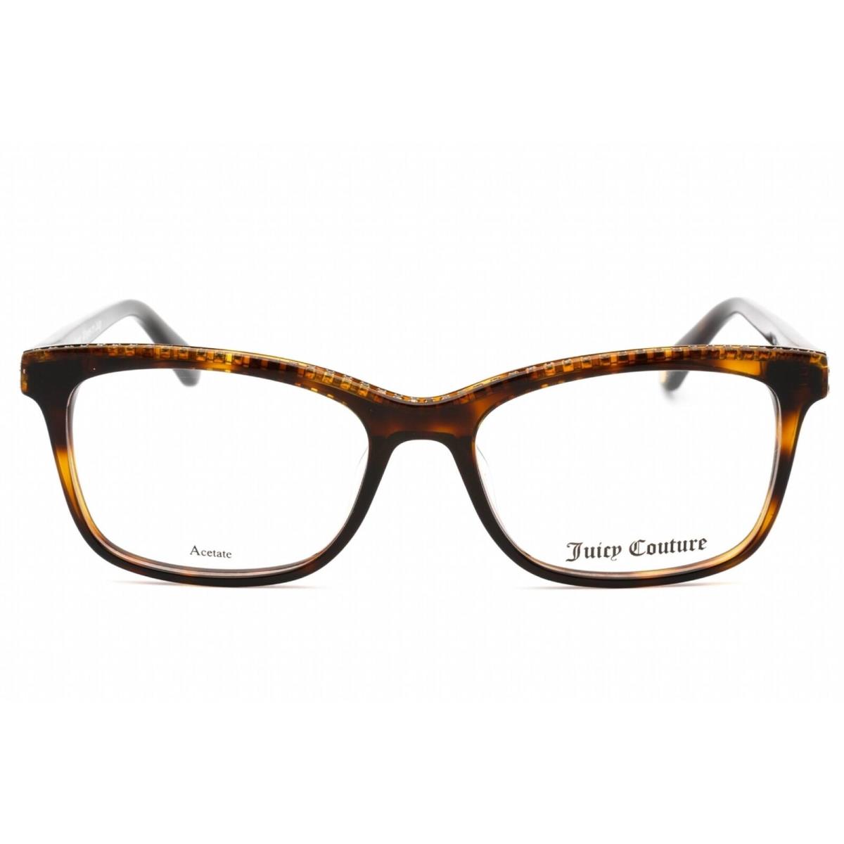 Juicy Couture Women`s Eyeglasses Dark Havana Cat Eye Shape Frame Ju 179 0086 00