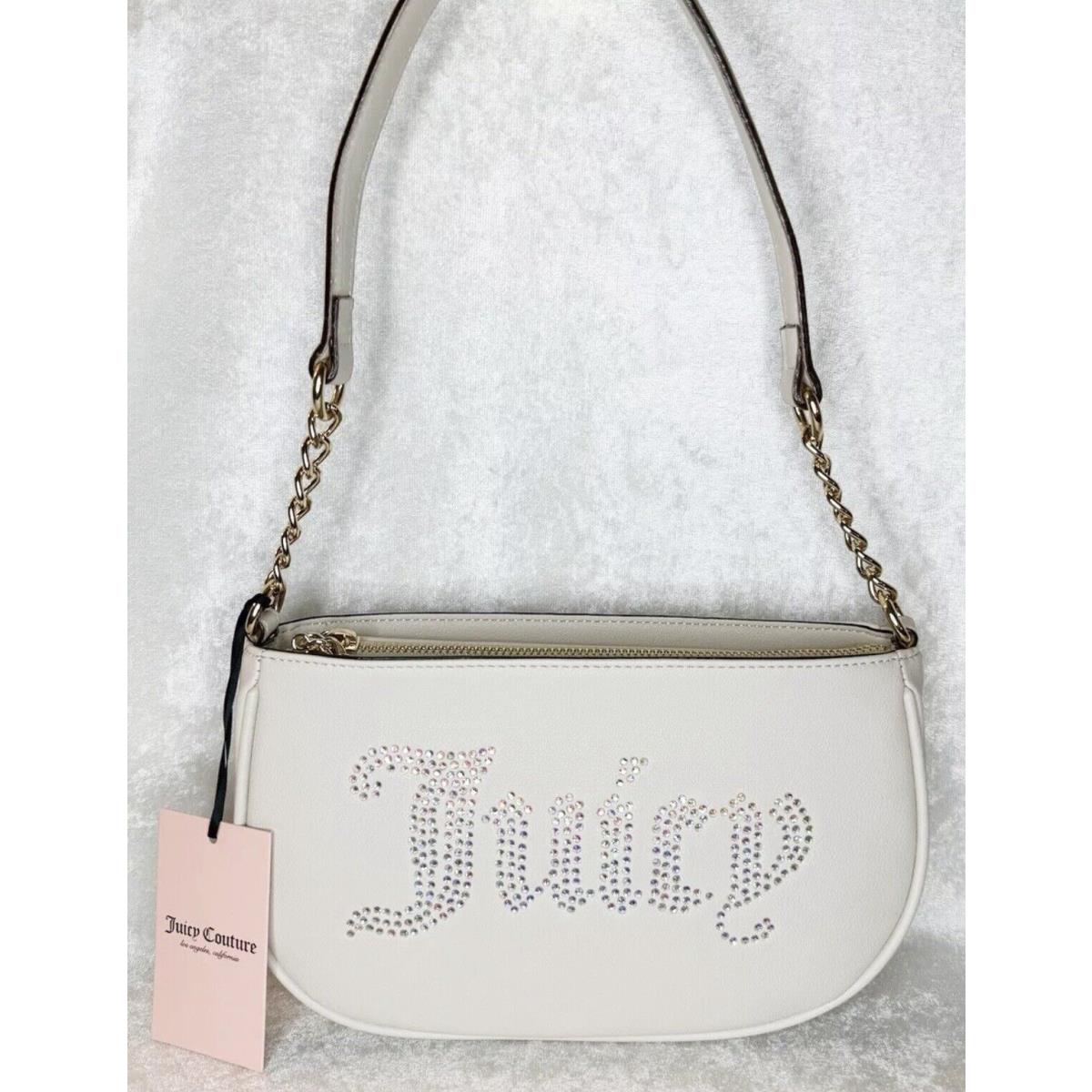 Juicy Couture Angel Be Classic II Shoulder Bag Rhinestone Logo Purse