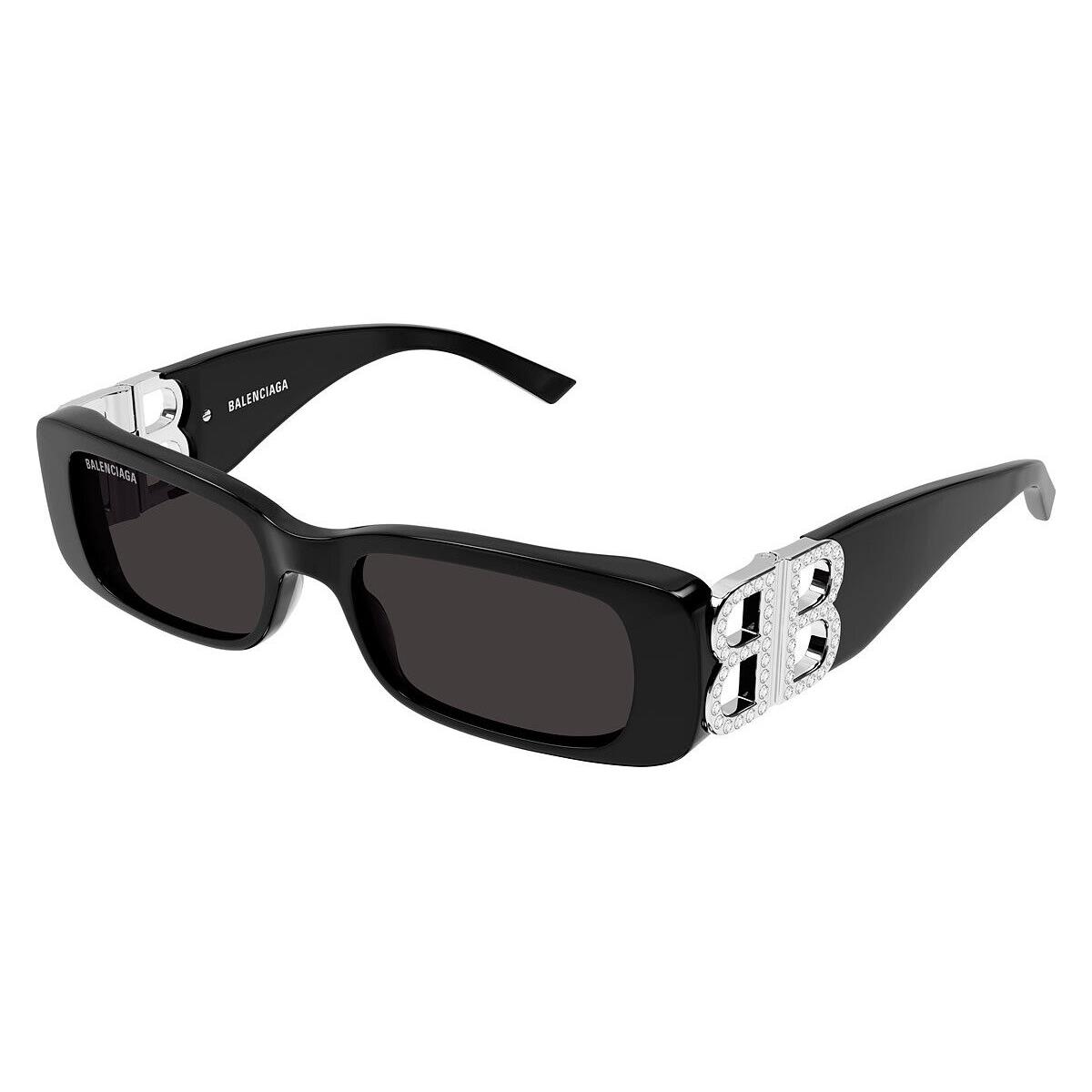 Balenciaga BB0096S Sunglasses Women Black/silver 51mm