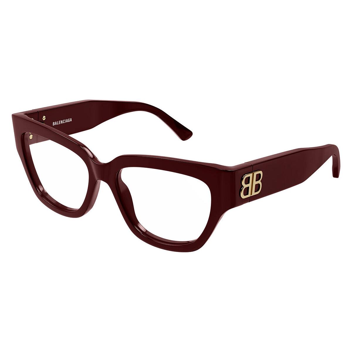 Balenciaga BB0326O Eyeglasses Women Burgundy 53mm